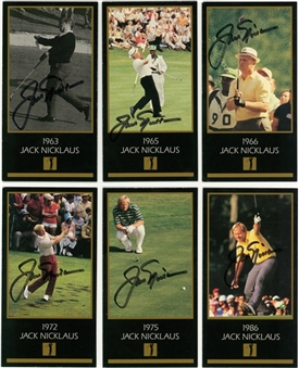 1997-98 Grand Slam "Champions of Golf - The Masters Collection" Signed Collection (30 Different) Including Nicklaus (6) (Beckett PreCert)